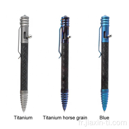 Carbon Fibre Body Silicon Oxyde Tip Tactical Pen